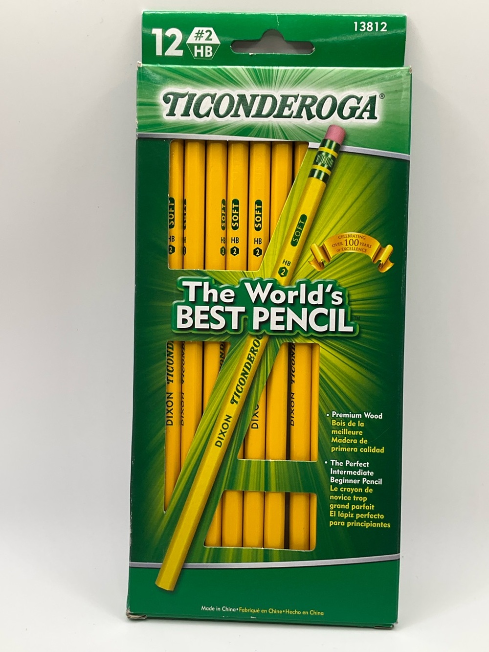 🌼4/$10🌼 NEW Ticonderoga #2 HB Soft Yellow Pencils - 12 Count / 1 Pack